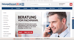 Desktop Screenshot of heizungsdiscount24.de